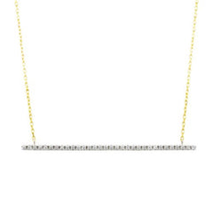 Diamond Long Bar Necklace
