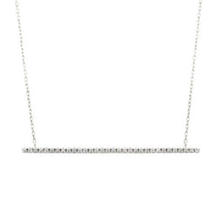 Diamond Long Bar Necklace