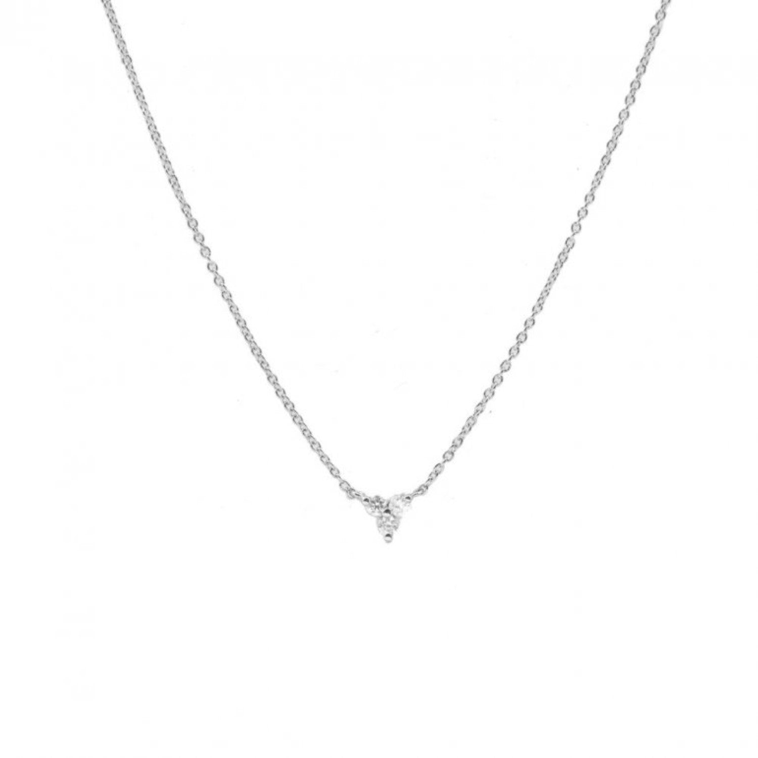 14K Gold & Diamond Tripod Necklace