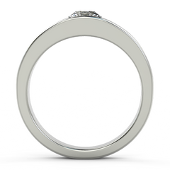 Smart Fancy Cut Diamond Brushed Wedding Ring For Men