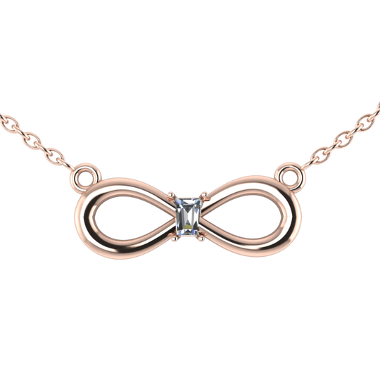 Classy Emerald Infinity Necklaces