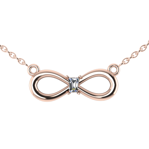 Classy Emerald Infinity Necklaces