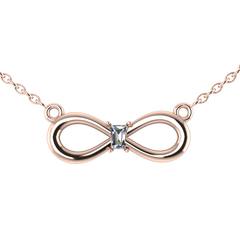 Classy Emerald Infinity Necklaces