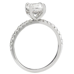 Elegant 1.00ct Diamond Engagement Ring with under Halo