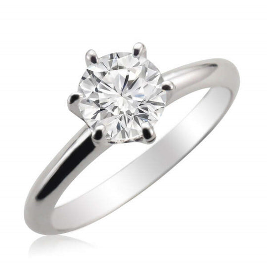 Elegantly Inspired 6 Prong Engagement Ring In 1.00ct