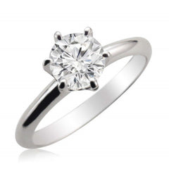Elegantly Inspired 6 Prong Engagement Ring In 1.00ct