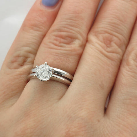 Elegantly Inspired 6 Prong Engagement Ring In 1.00ct