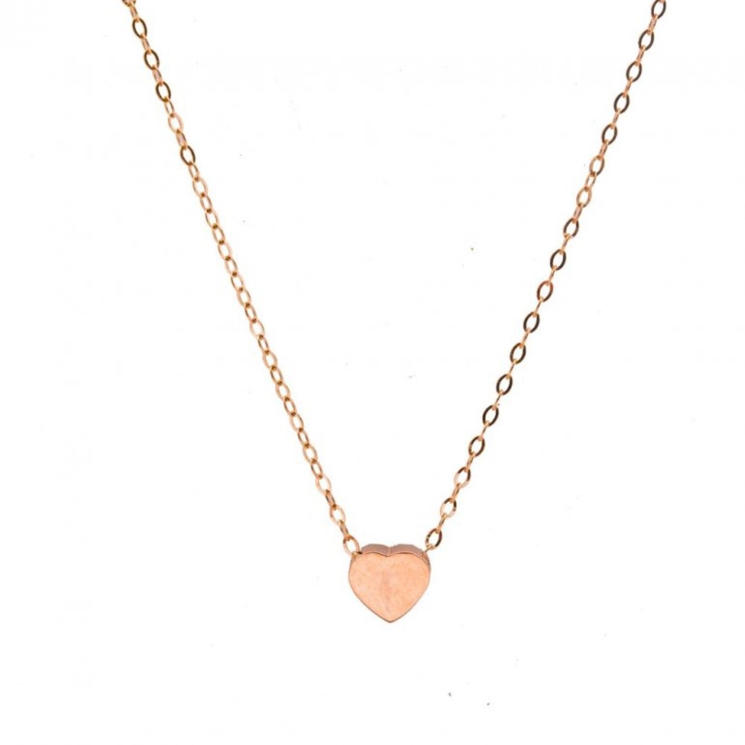 Plain 10K Gold Sweetheart Necklace