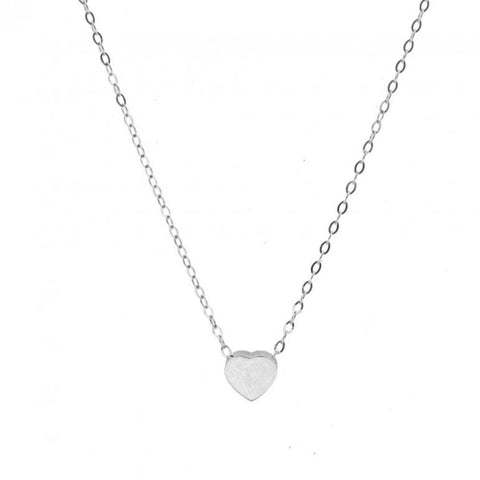 Plain 10K Gold Sweetheart Necklace