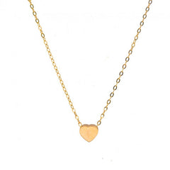 Plain 10K Gold Sweetheart Necklace