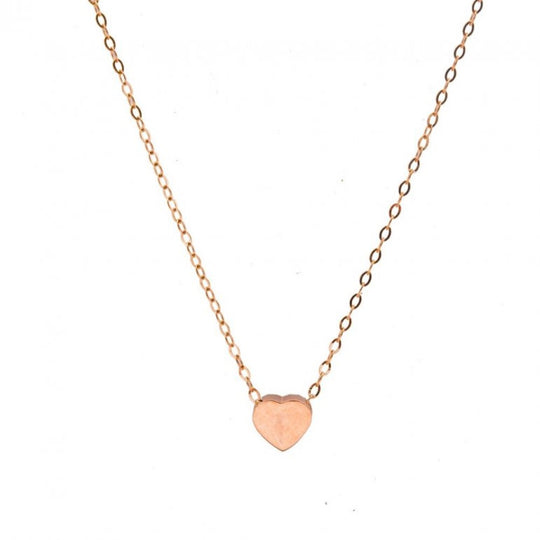 Plain 10K Gold Sweetheart Necklace