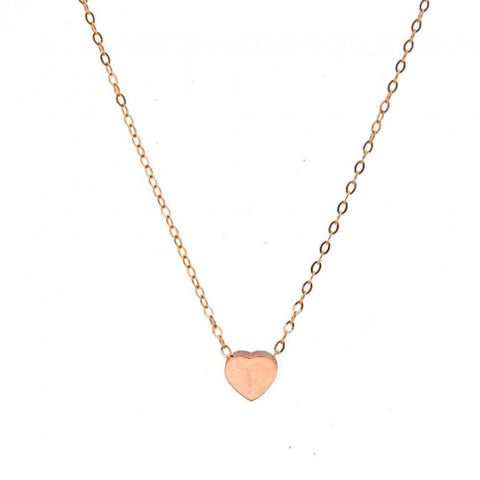 Plain 10K Gold Sweetheart Necklace