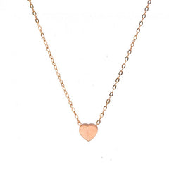 Plain 10K Gold Sweetheart Necklace