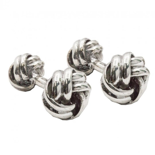 Silver Assorted Tiffany Inspired Men's Love Knot Cuff links