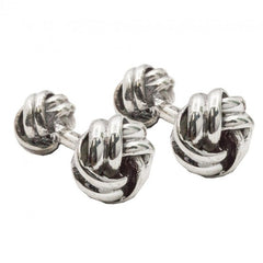 Silver Assorted Tiffany Inspired Men's Love Knot Cuff links
