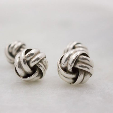 Silver Assorted Tiffany Inspired Men's Love Knot Cuff links